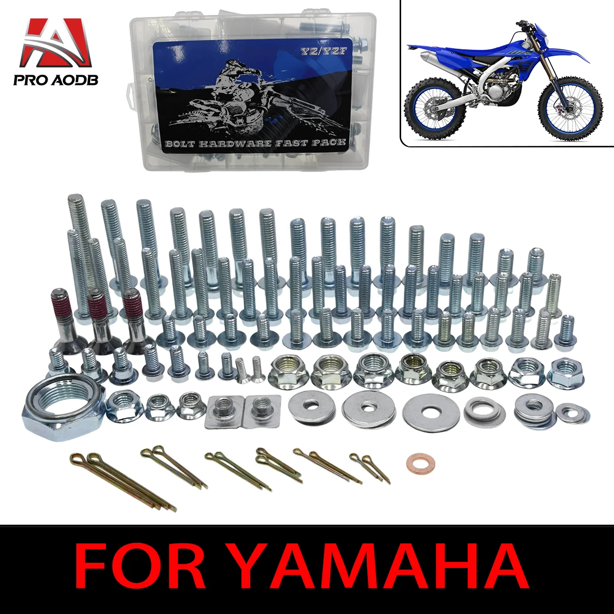 

2003-2024 Dirt Bike Bolt Full Fastener Kit For Yamaha YZ65 YZ85 YZ125 YZ250 YZ450 WR250F WR450F X FX Motocross Hardware fittings