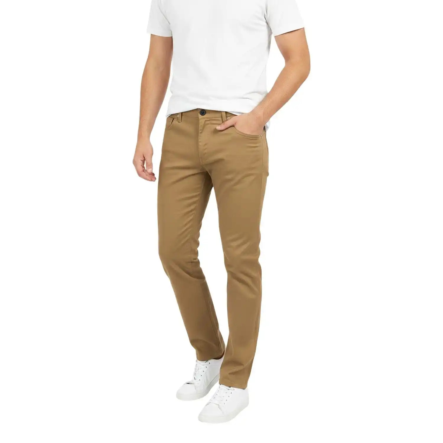 

Mens Single Pack Chinos Slim Fit Stretch Pants