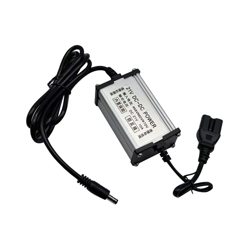 DC Power Converter Cable 36-72V Input to 21V Output with Overcurrent Protection and Reverse Polarity Safeguards