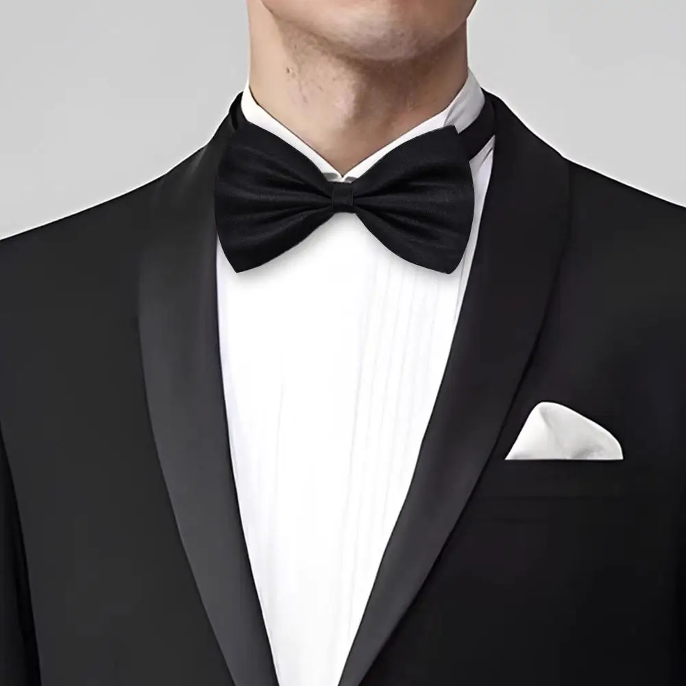 Bow Ties For Men Butterfly Party Wedding Bow Tie Black Bowknot Bowtie Adjustable Classic Tie Bowtie Wedding Bowtie