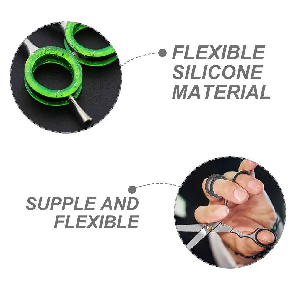 

24pcs Scissors Finger Ring Non-Slip For Grooming Hairdressing Pet Salon Insert Rings For Pet Scissors Use Inserts Rings