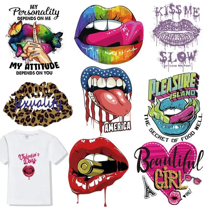 Красочные-губы-термонаклейки-для-одежды-любовь-Берри-пуля-утюжок-термоперенос-diy-аксессуары-моющиеся-патчи-с-аппликацией