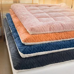 Lamb Velvet Mattress Student Dormitory Single Double Bed Cushion Household Sleeping Mat Warm And Foldable Tatami Thickened Rug