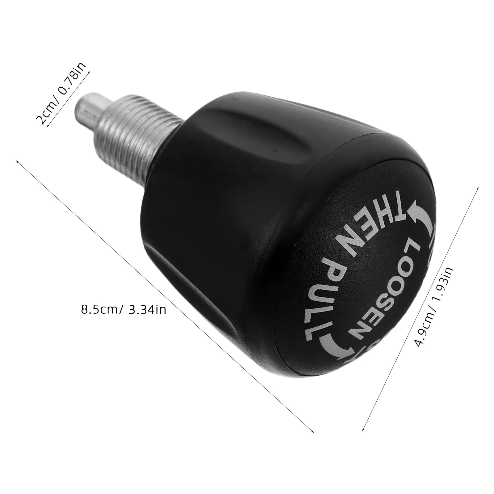 2Pcs M16x20mm Gym Bike Adjustment Pin Knob Secure Threaded Locking Pull Pin for Fitness Machine Seat Weight Bench Exercise