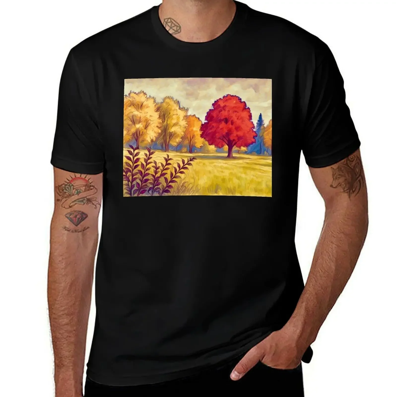 

Sylvia’s Autumn Tree 2 T-Shirt clothes for a boy anime stuff big and tall t shirts for men