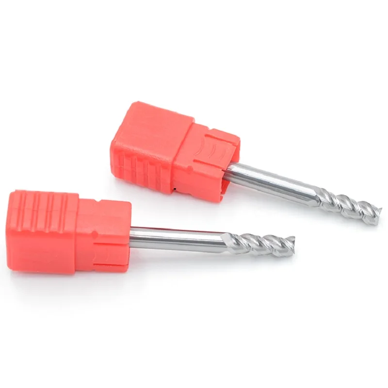 HRC55 Milling Cutter Alloy Coating Tungsten Steel Tool By Aluminum Cnc Maching 3 Blade Endmills Top Milling Cutter Wood Milling