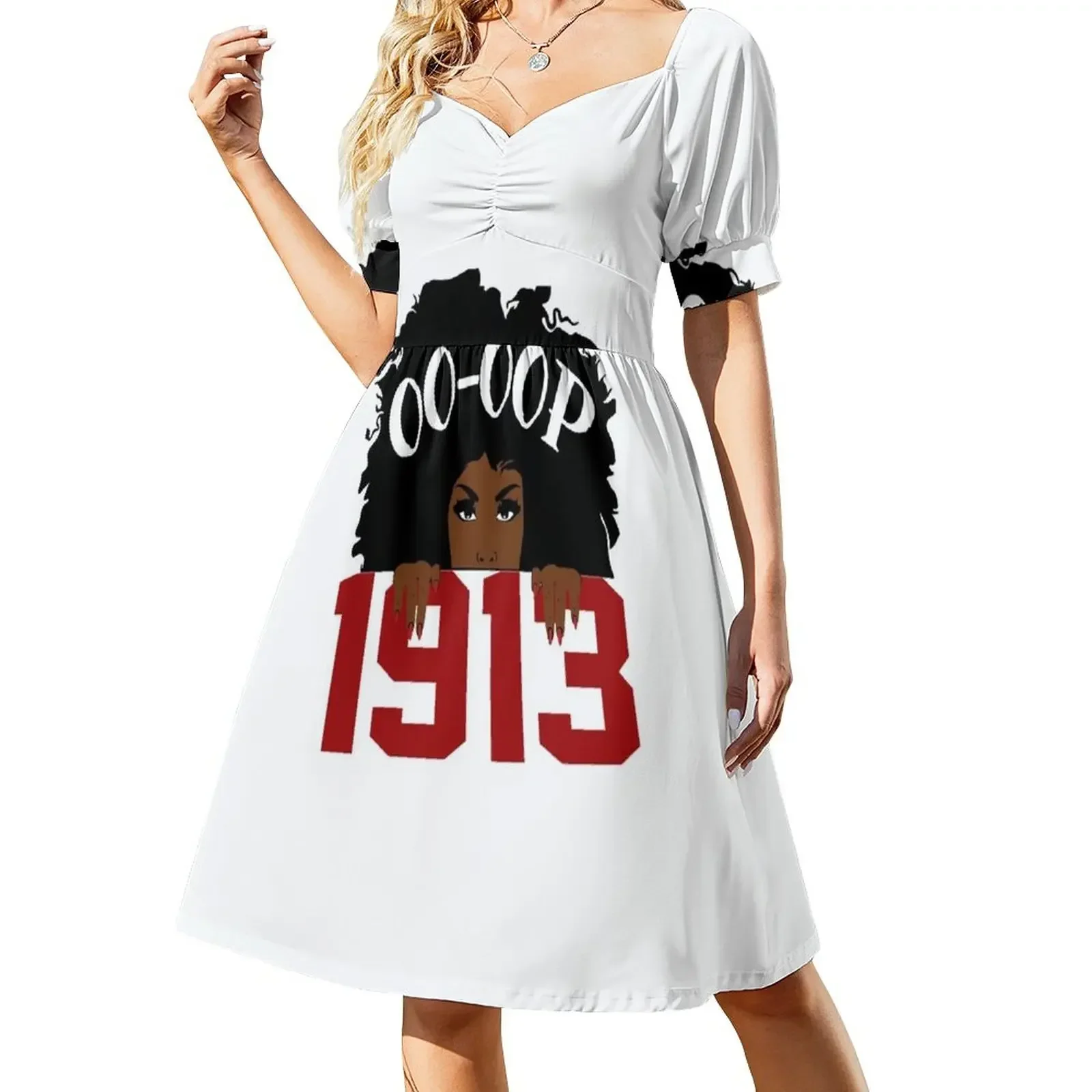 

OoOop DST Paraphernalia Delta 1913 Sorority Sleeveless Dress elegant dress chic and elegant woman dress