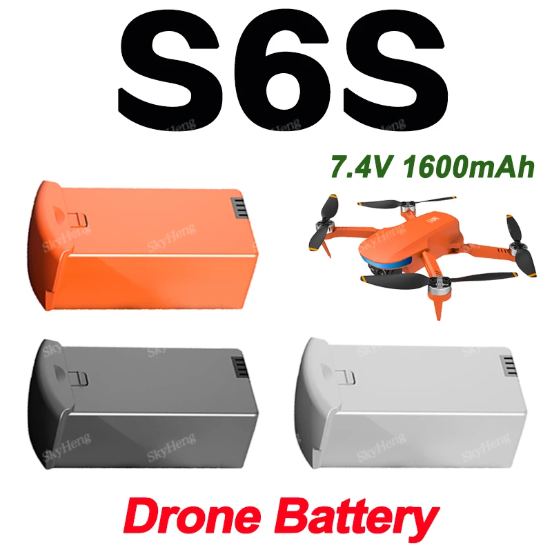 Wholesale Original S6S Drone Battery 7.4V 1600mAh 25min Long Life For S6S Mini Drone Battery Accessories LSRC S6S Parts