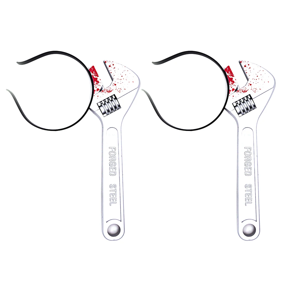 

2pcs Wrench Headband Tricky Tool Halloween Toys Props for Party Cosplay Halloween Toys Masquerade Accessories