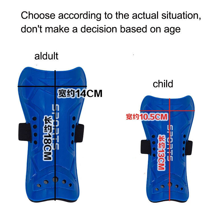 Football Shin Boys  Guards Male Perforated Belt Pads Children Light Hard Guard Board Flashboard Guard Sports Gear Soccer Socks