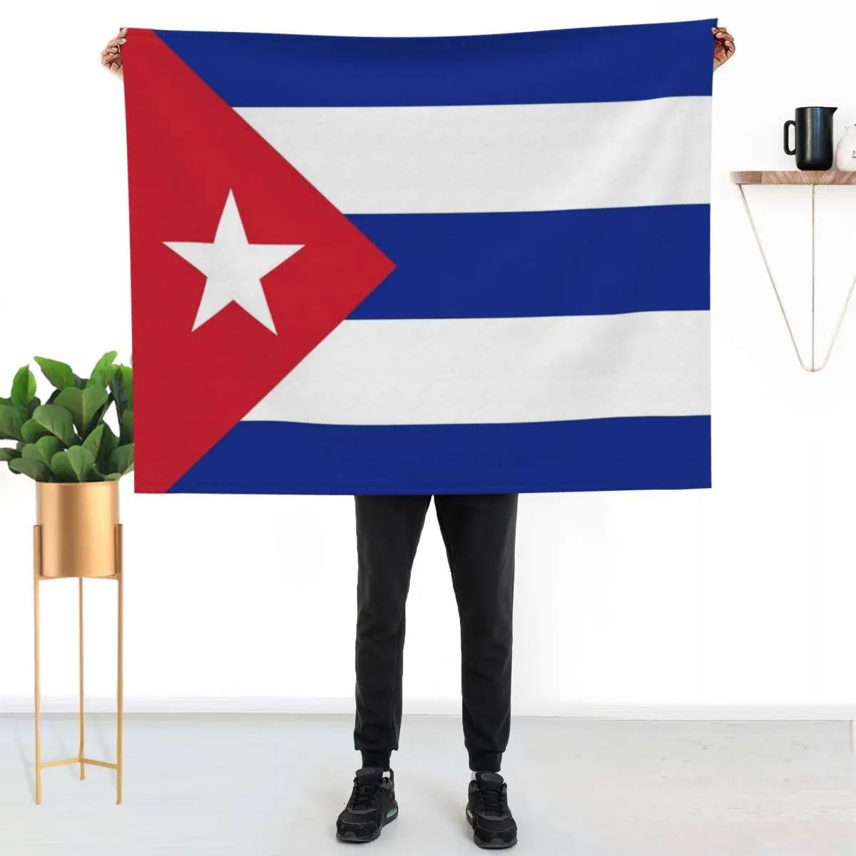 

Cuba flag Throw Blanket Stylish Couch Blanket for Home Living Room