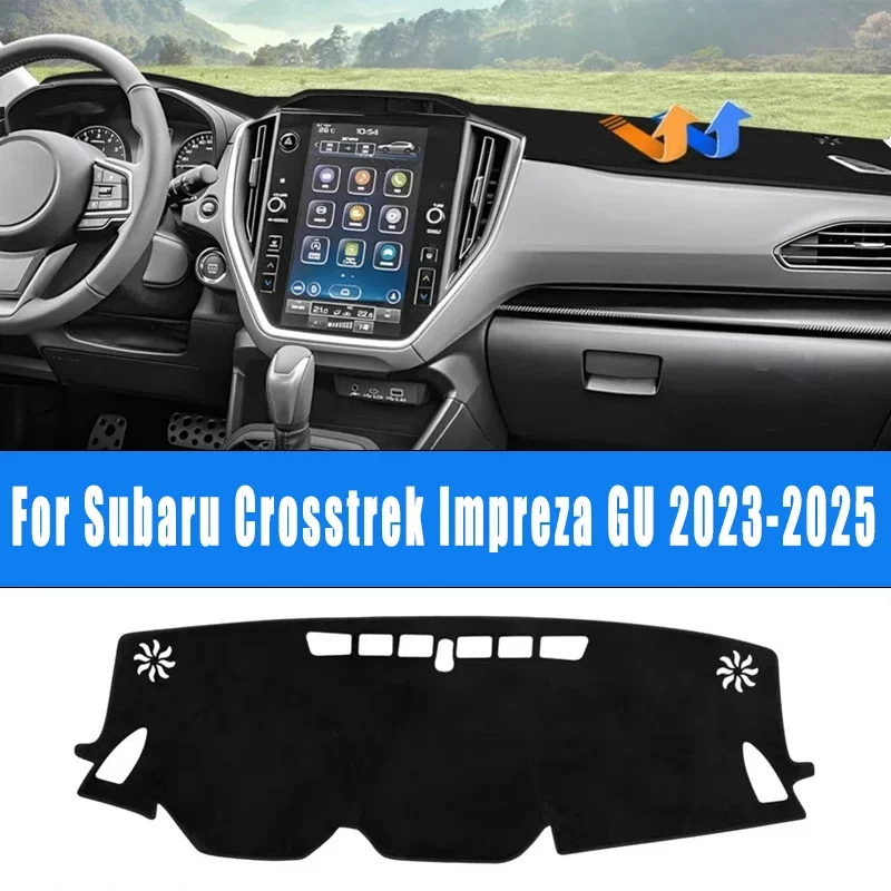 

Car Dashboard Mat Dash Cover Pad Custom Nonslip Cape Sunshade Accessories For Subaru Crosstrek Impreza GU 2023-2025 2024