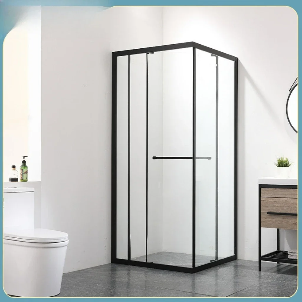 Shower room special-shaped partition all-aluminum furniture whole house customization black gray white simple atmosphere special