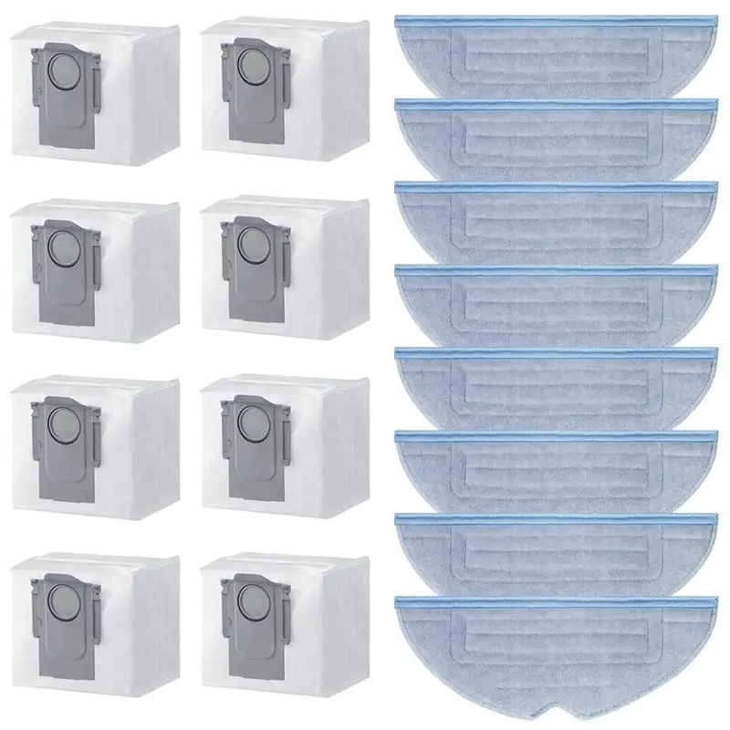 AEF5-Replacement Parts For Roborock S7/S7+/S7 Plus S7 Maxv S7 Pro S7 Maxv Ultra Vacuum Cleaner Accessory Set Vacuum Bag Rag