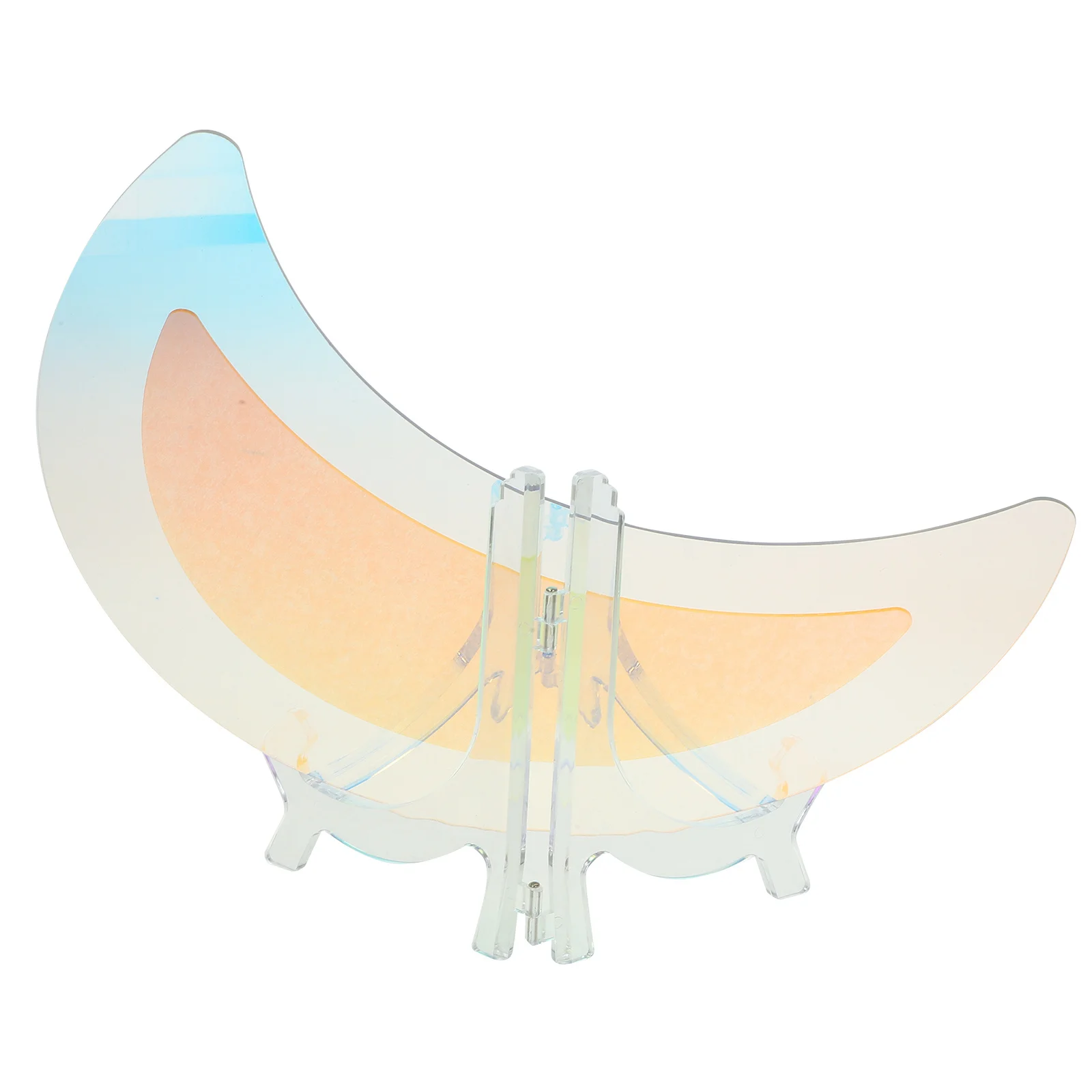 

Acrylic Moon Shaped Mirror Elegant Desktop Aesthetic Decorative Table Mirror Break Resistance Details