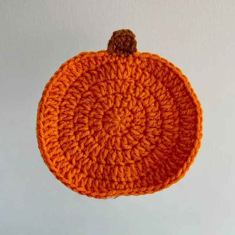 Creative Knitted Crochet Coasters Handmade Animals Fruits Vegetables Mini Hand-held Bouquets Cup Mats Small Flower Decor