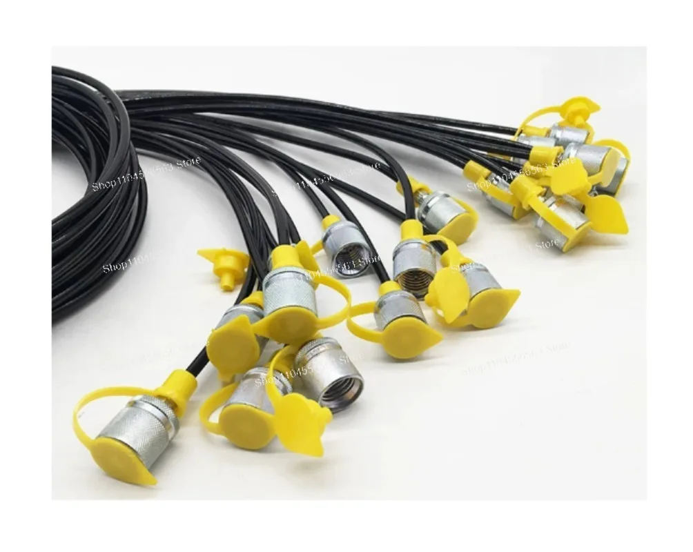 Hydraulic Pressure Gauge Test Kit, Oil Pressure Test Meter for Construction Machinery & Excavators