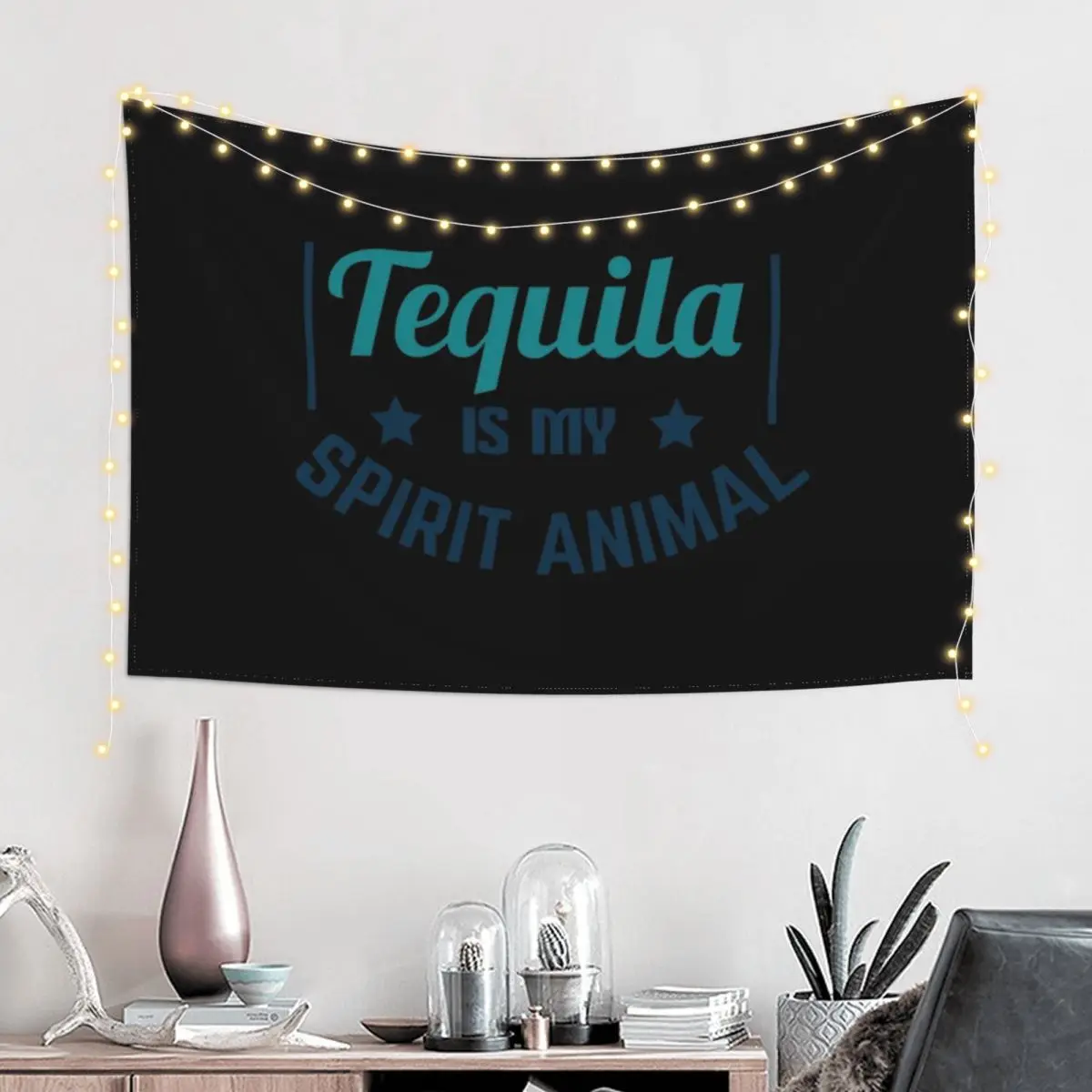 Tequila is my spirit animal Tapestry Decorative Wall Outdoor Decoration Christmas Decoration Tapestry