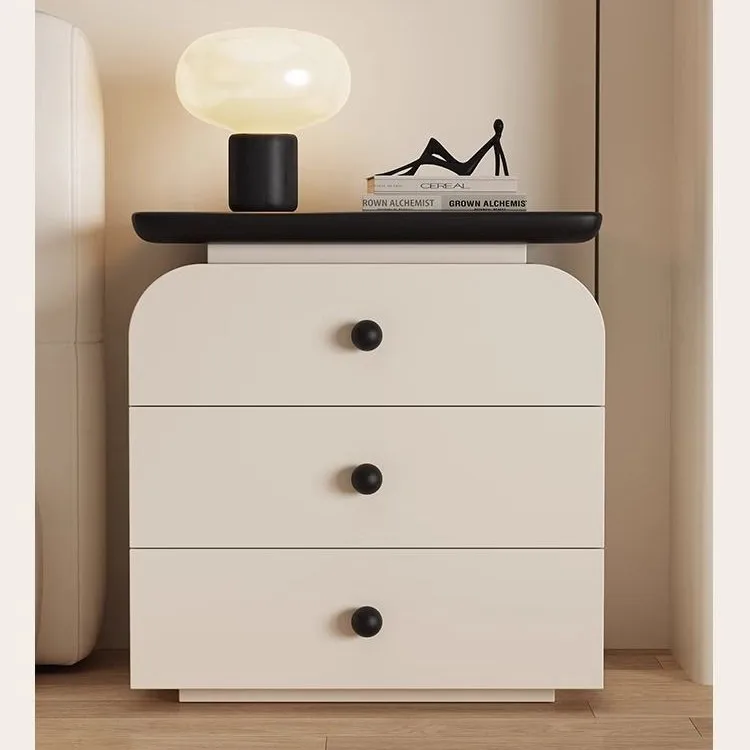 

Новинка 2025: Прикроватная тумба в средневековом стиле, кремового цвета, без установки, простая, современная, для хранения, для спальни