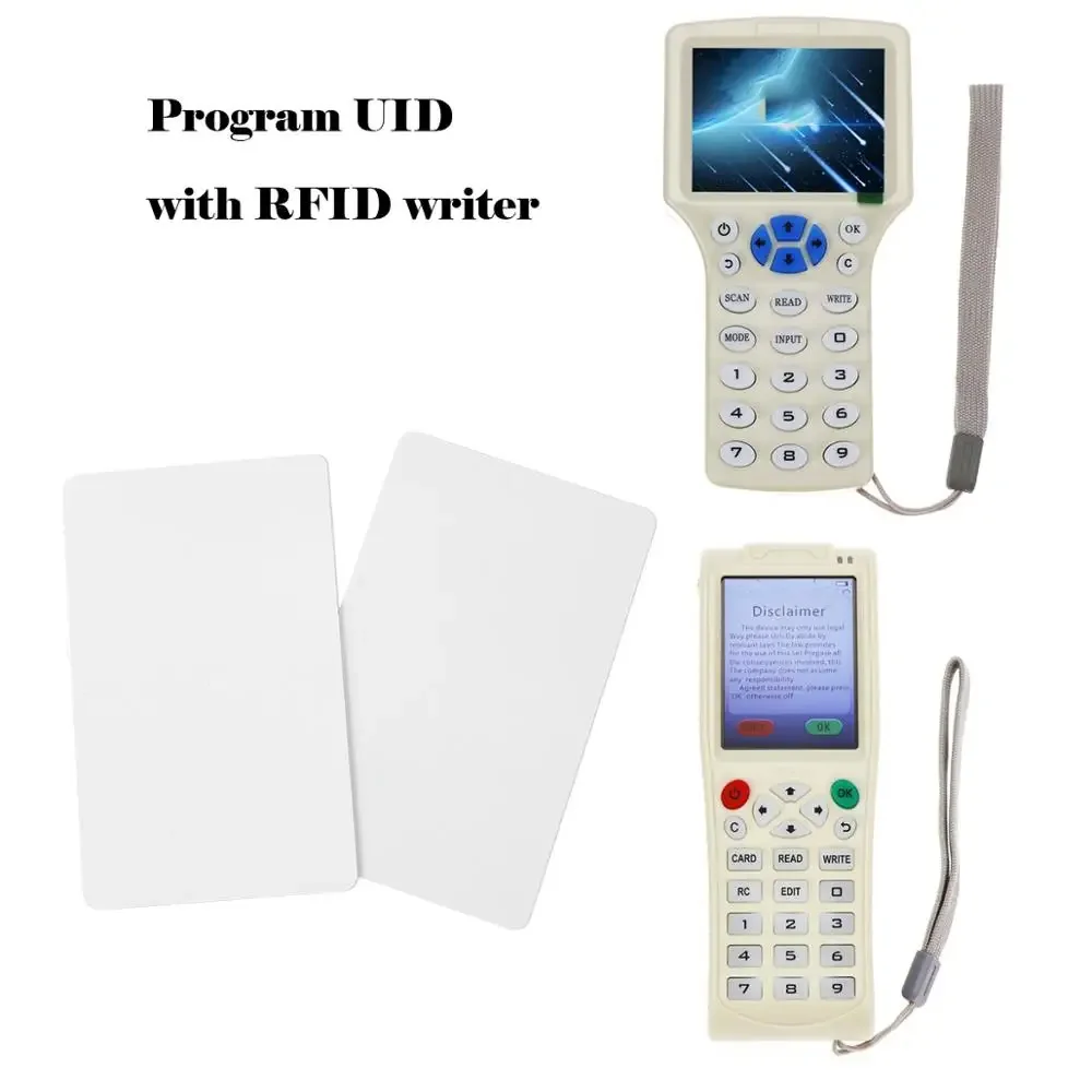 Tarjeta UID de 10 piezas, 13,56 MHz, bloque 0, Sector grabable, tarjetas IC, clon, Keyfobs inteligente cambiable, etiquetas clave 1K S50, Control de acceso RFID