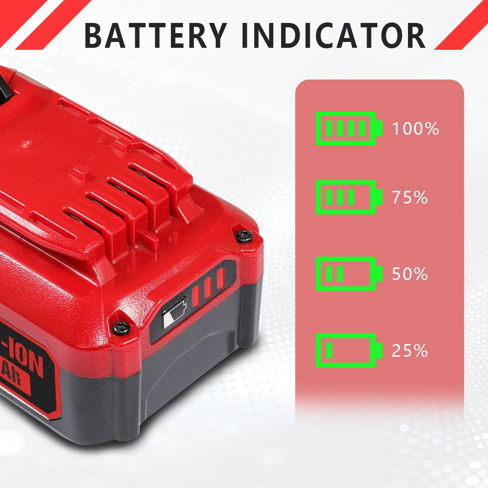 

for DieHard 18V battery 6Ah lithium-ion battery, used for electric tools such as construction and gardening Rechargeable battery