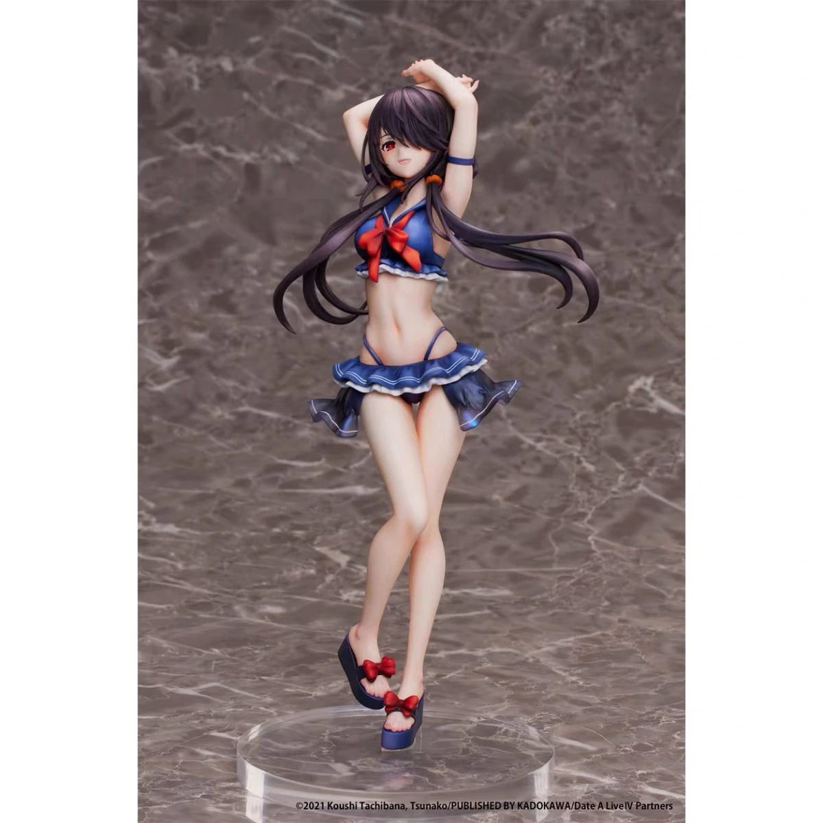 Na Stanie ElCOCO Oryginalna Autentyczna DATE A LIVE Kurumi Tokisaki 24CM Figurka Akcji PVC Model Zabawka Ozdoba Kolekcjonerska Prezent na Święta