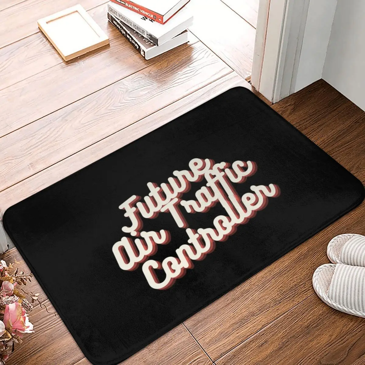 Future Air Traffic Controller Doormat Non-slip Super Absorbent Bathroom Floor Mats Home Entrance Rugs Carpet Hallway Footpad