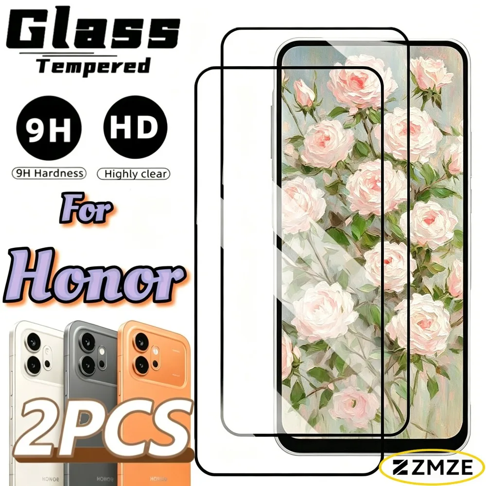 

2 Pack Tempered Glass Films Designed for Honor 600 500 Pro 600 400 200 Lite 400 200 Smart 300 HD Clarity Screen Protectivel Film