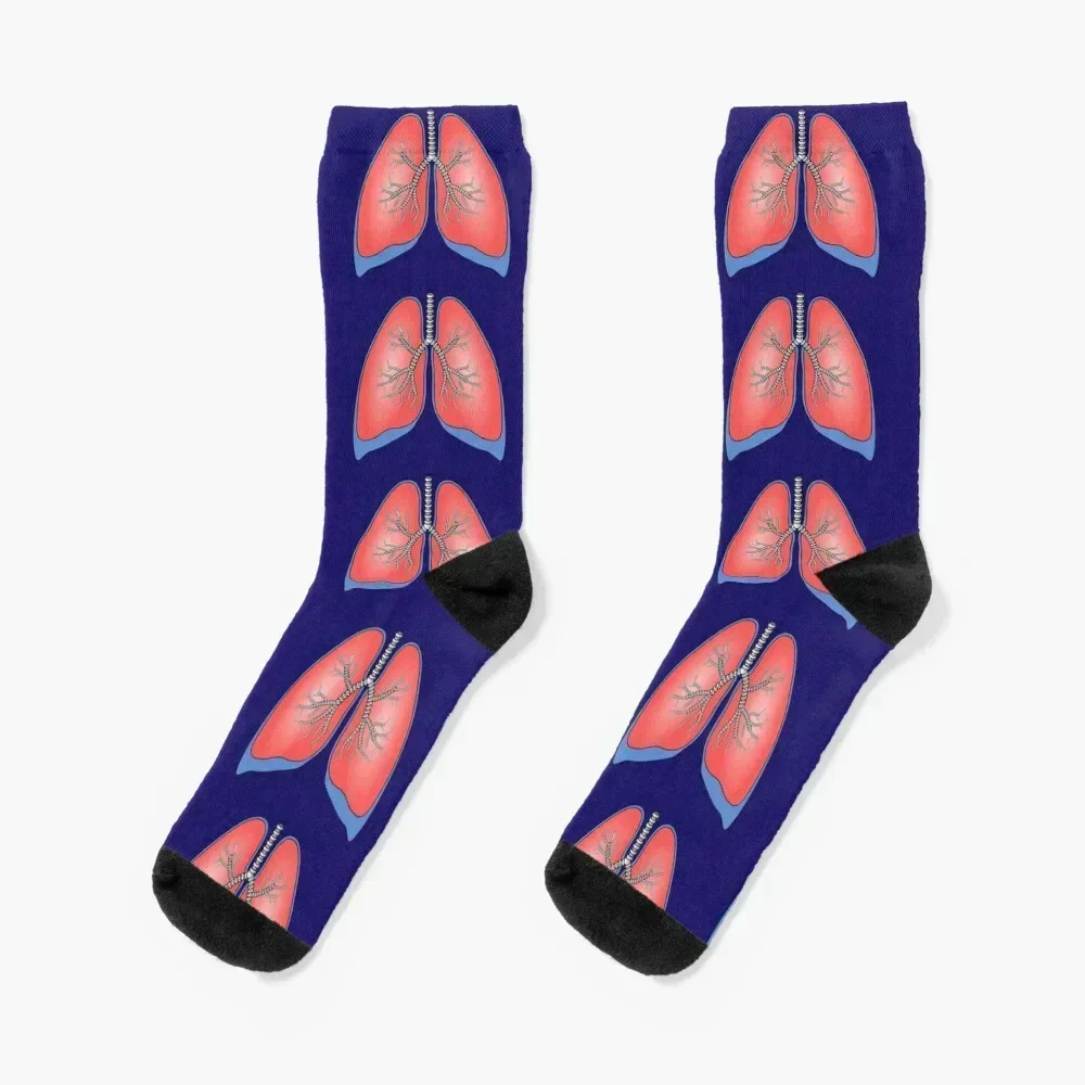 

Anatomy Sock - Pair of Lungs Socks hiphop luxury retro Women Socks Men's