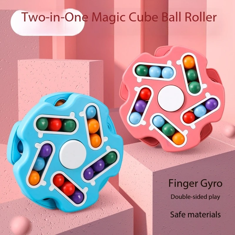 Mehrere Funktionen Fidget Spinner MagicColorfu Bohnen Finger Spinning lindert StressDekompressionswerkzeug für Kinder und Erwachsene