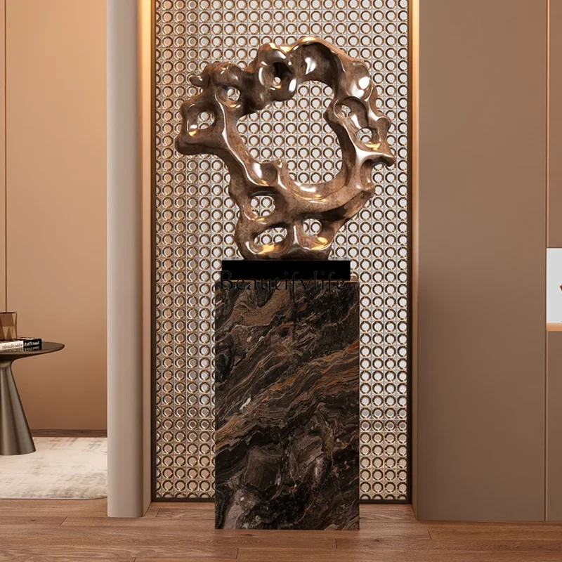

FG17*Wabi Sabi retro abstract sculpture porch cabinet wine cabinet decoration