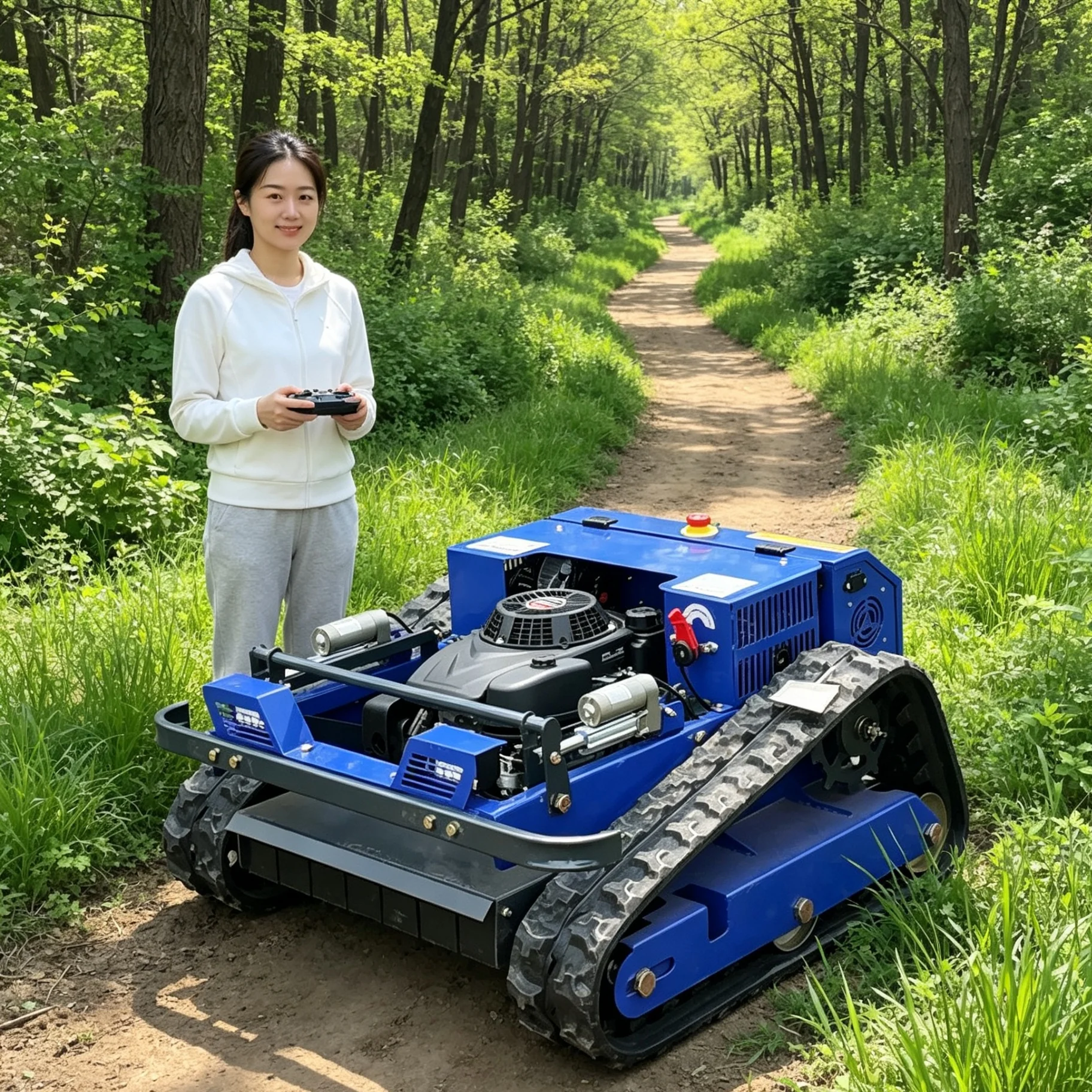 Customized For Commercial Green Projects RC Robotic Lawn Mower, Reliable Operation And Low Failure Rate