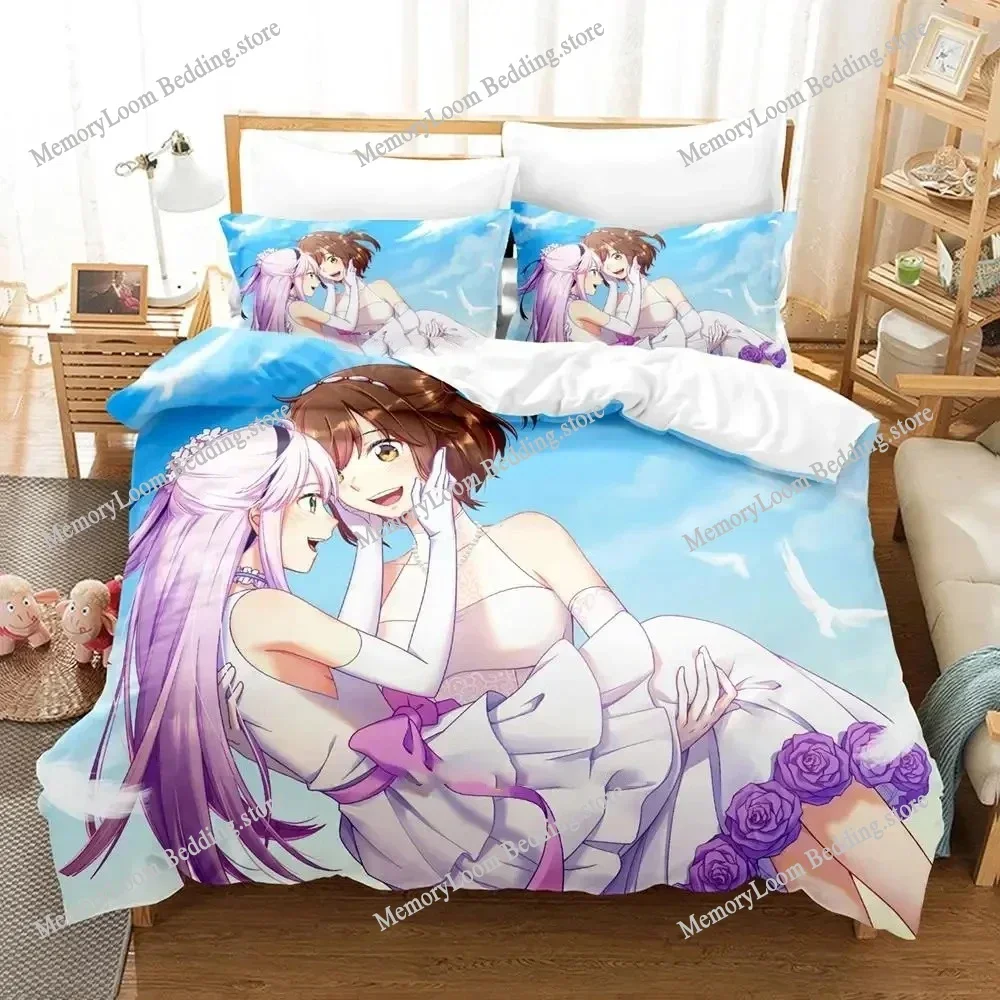 Anime Katana Maidens Toji No Miko Bedding Set Duvet Cover Bed Set Quilt Cover Pillowcase Comforter king Queen Size Boys Adult