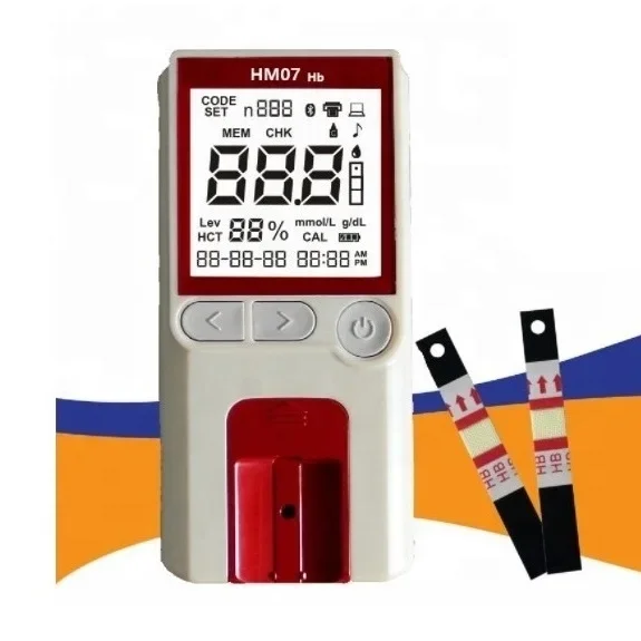 HM07 Efficient hemoglobin analyzer multi-function blood hemoglobin meter for hospital and home