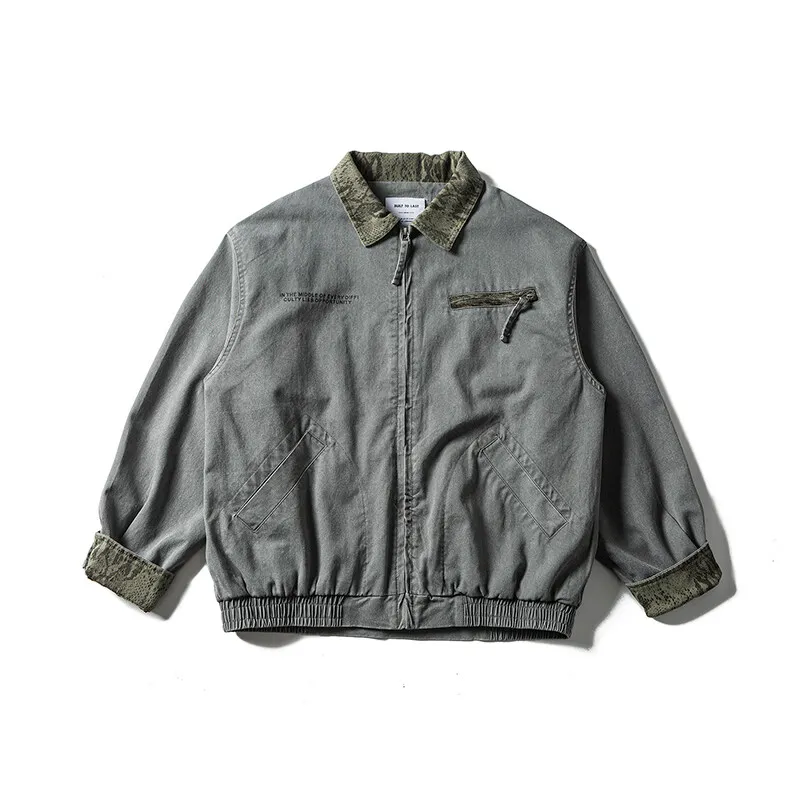 

Мужская хлопковая модная винтажная уличная одежда Cityboy, свободная повседневная куртка-карго унисекс, весенне-осенний пальто-бомбер, верхняя одежда