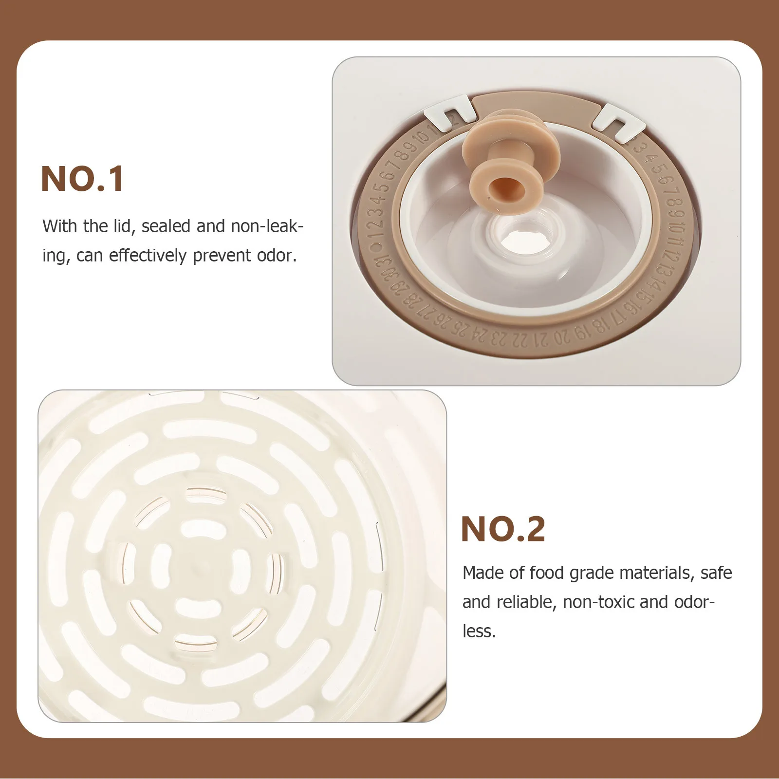 

1pc Vacuum Sealed Food Storage Container Airtight Fresh Keeping Box For Coffee Pasta Lunch Portable Meal Bento