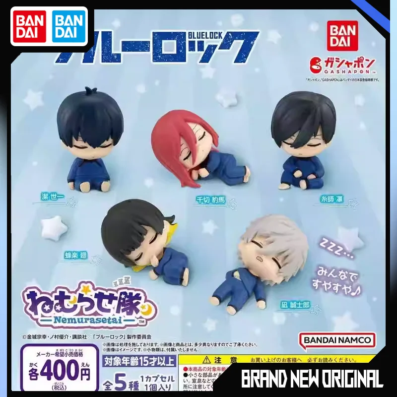 Фигурки героев BANDAI BLUE LOCK, модель ПВХ, серия Seishiro Chigiri Hyoma Isagi Yoichi бачira Meguru Gashapon Sleep Team, оригинал