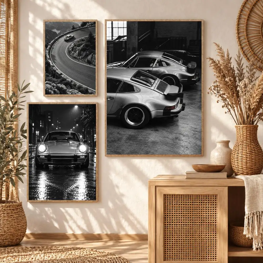 Classic Sports Coupe Poster Art Wall Stickers & Self-Adhesive Decals for Home, Bedroom & Living Room