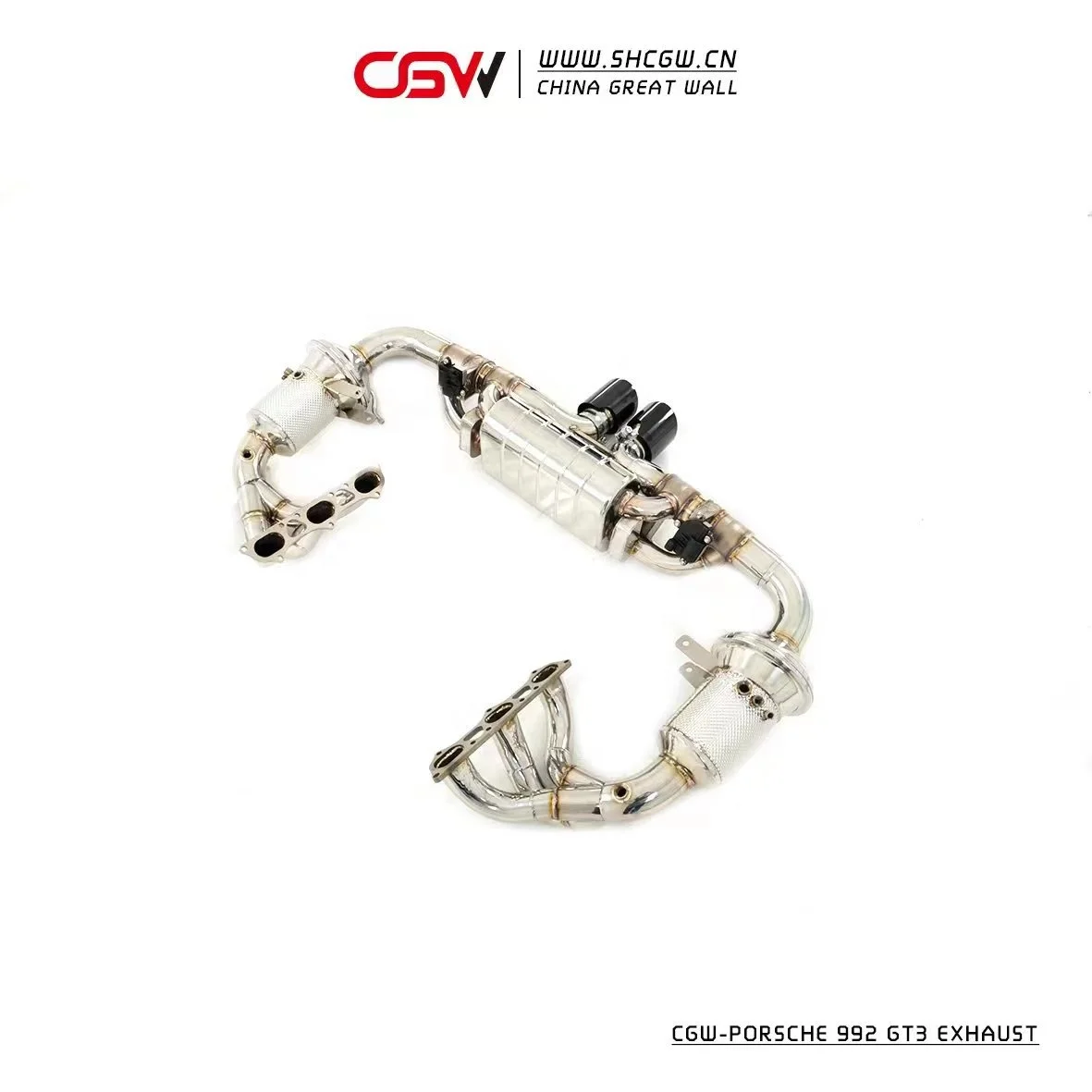 CGW New Product Exhaust Muffler Manifold Downpipe for  992 GT3 2021+ - view 5