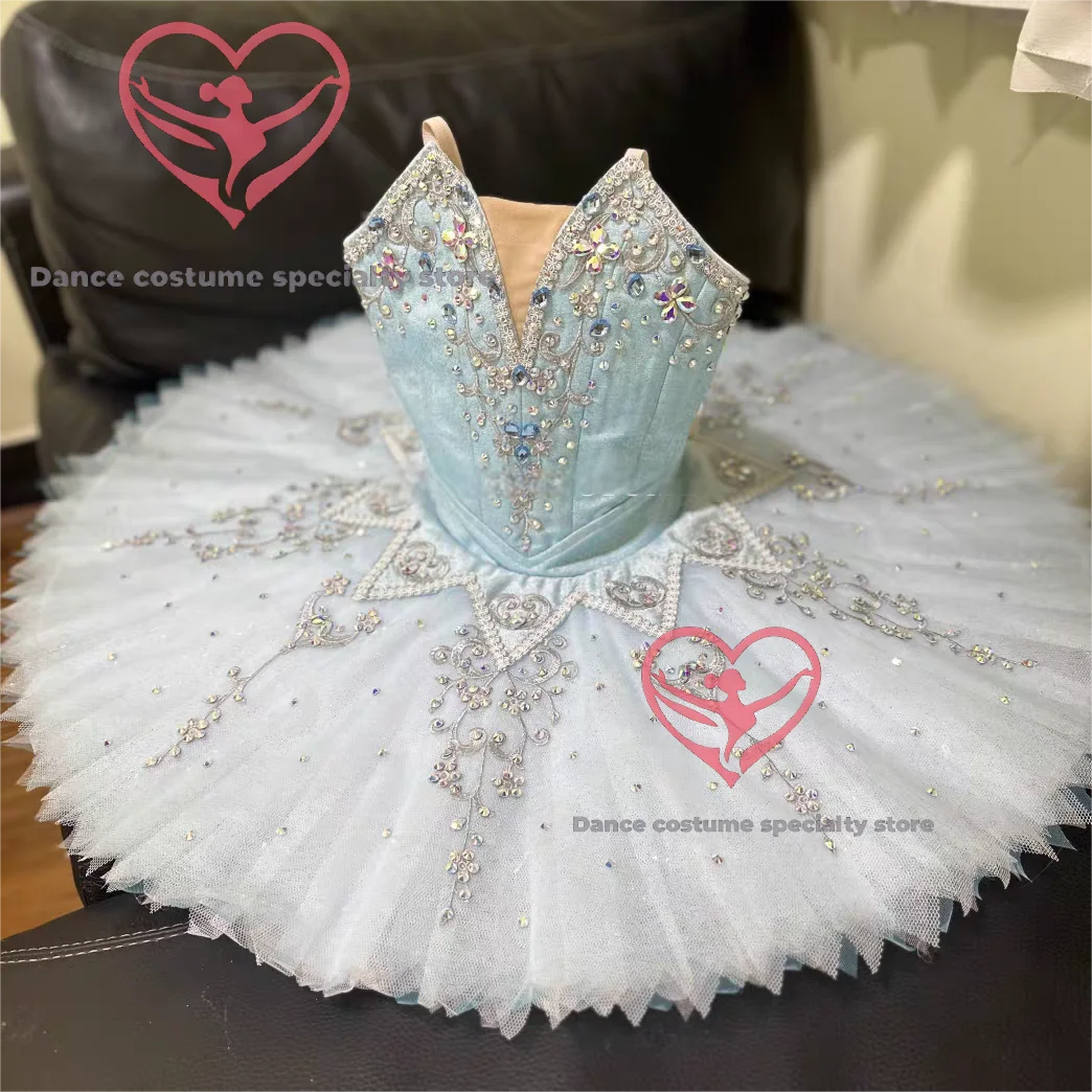 

Ballet Adult and Children's Bluebird and Silver Fairy Variation Professional Tutu Dress, GDC Professional Custom-Made
