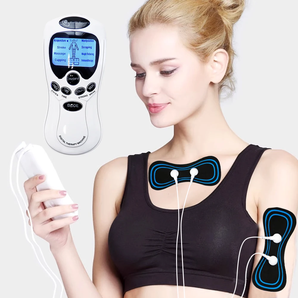 Elektrisches TENS-Gerät zur Muskelentspannung, Digitales Massagegerät mit LCD-Display, Elektrisches Körper-Meridian-Massagegerät – Detail 20