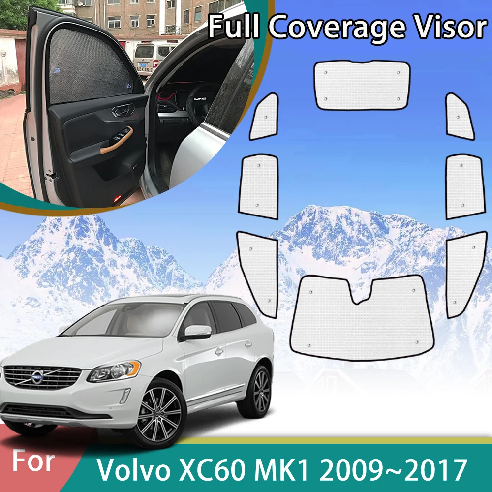 Car Full Sunshade For Volvo XC60 MK1 2009~2017 2010 2011 2012 2016 Auto Accessories Sun Visor Protection Parasol Window Stickers