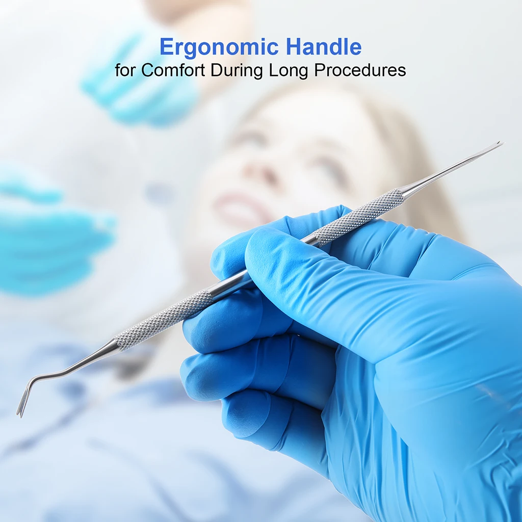 5 Stück AZDENT Dental Kieferorthopädisches Bogendraht-Platzierungswerkzeug Ligatur-Bindehalter Doppelendiges Sterilisations-Zahnarztinstrument – Detail 10