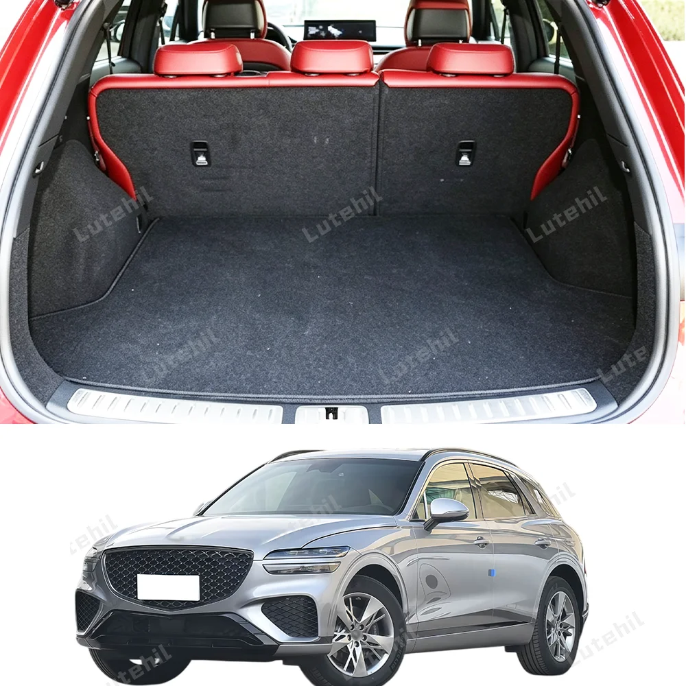 Car Floor Mats For Genesis GV70 5-Seat 2023 Trunk Mat Cargo Liner Protection Carpet Custom Floor Liners Accessories