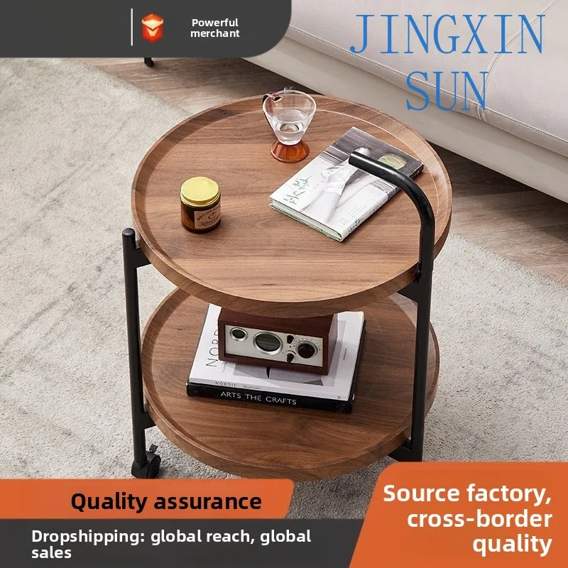 Sofa side few household living room mobile trolley table kitchen small coffee table