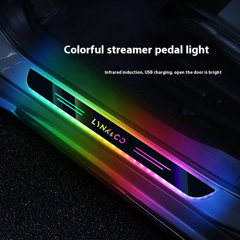 Car LED Wireless Threshold Light For LYNK&CO 01 03 05 06 900 09 08EM-P Z20 Z10 09EM-P Auto interior accessories