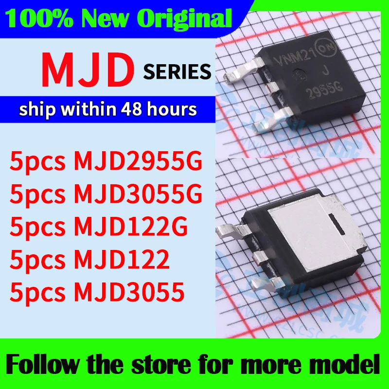 5pcs/lot  MJD2955G MJD3055G MJD122G MJD122 MJD3055  High quality New