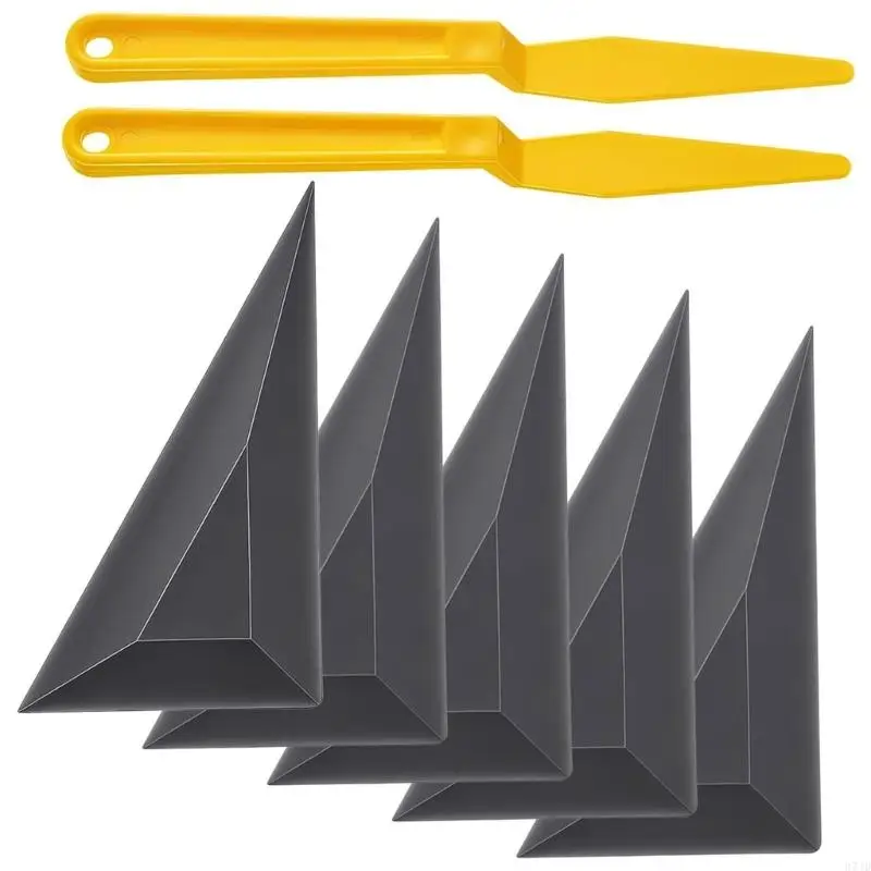 7Piece Window Film Application Set with Firm and Flexible Plastic Squeegees for Positioning, Air Removal, and Smoothing on 37JD