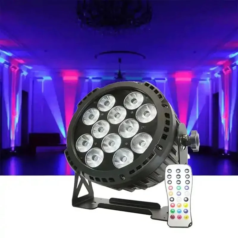 

AOPU 12*15W Six-in-One LED Par Light Wireless Battery Powered Uplights with Remote Control for Wedding Performance