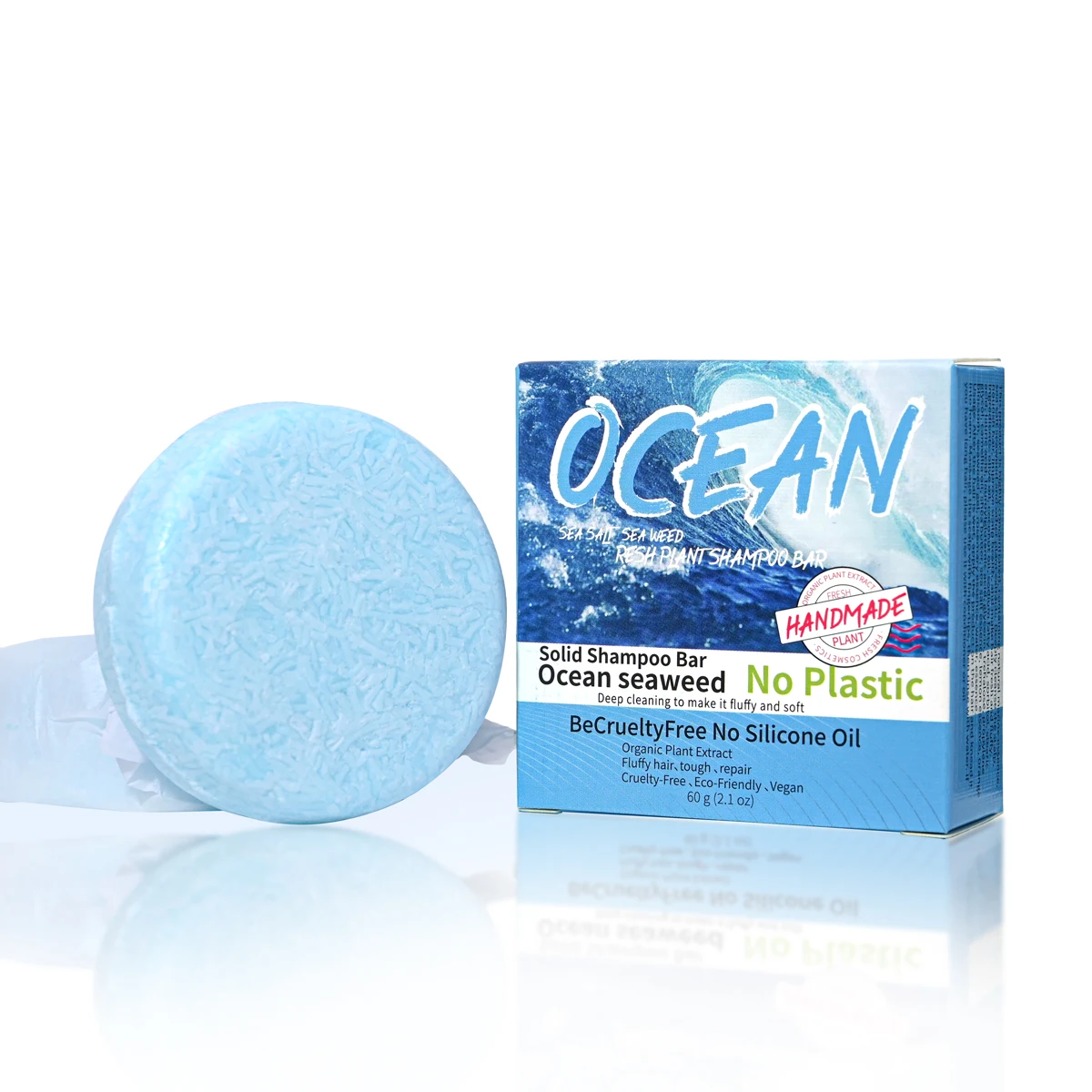 Refreshing Ocean Shampoo Seaweed essence Handmade Soap Soft and Tough Hair Care Soap Men\'s Shampoo